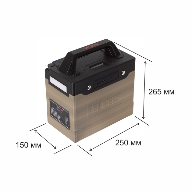 Акумуляторна батарея ELES GETMAN TB 4S7P 12,8V; 105 Ah; 1,34kWt; BMS150; D; L 2U2C BL+KH - изображение 8
