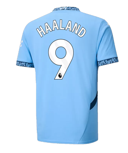 Дитяча футбольна форма Haaland №9 Manchester City 2024-2025, розмір 20 (зріст 115-125 см), біло-блакитна - зображення 4