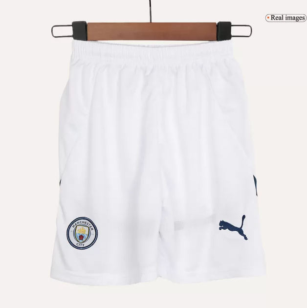 Дитяча футбольна форма Haaland №9 Manchester City 2024-2025, розмір 20 (зріст 115-125 см), біло-блакитна - зображення 9