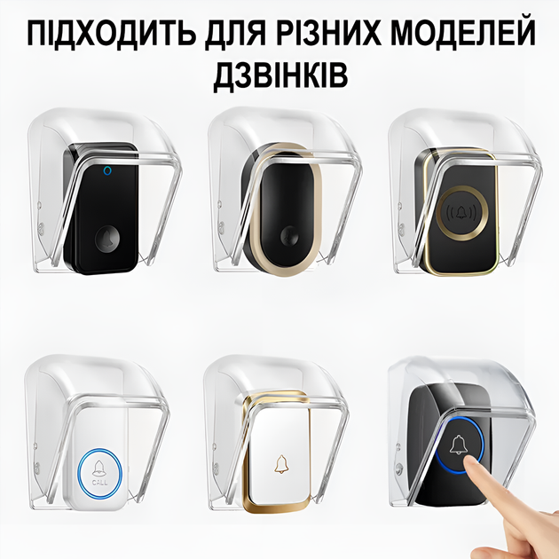 Вологозахисний прозорий бокс Digital Lion CDB03 для кнопки дверного дзвінка, вуличний водозахисний кейс від дощу - Фото 4 Вологозахисний прозорий бокс Digital Lion CDB03 для кнопки дверного дзвінка, вуличний водозахисний кейс від дощу - зображення 4