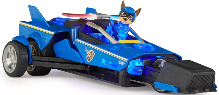 Ігровий набір Spin Master Щенячий Патруль Mighty Movie Поліцейський автомобіль трансформер Чейза 6067497 (0778988486252) - зображення 4