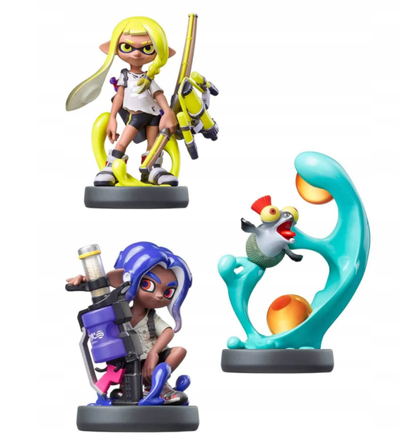 Набор фигурок Nintendo Amiibo 3 Pack Octoling BlueInkling YellowSmallfry Splatoon Collection (Switch) - изображение 2