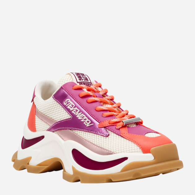 Жіночі снікери Steve Madden Zoomz SM11002327-PC4 38 23.8 см Бежевий/Фіолетовий (8720857668605) - зображення 2