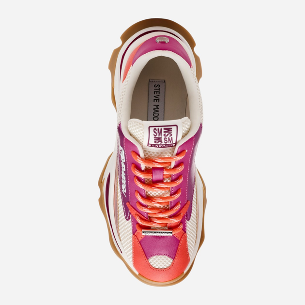 Жіночі снікери Steve Madden Zoomz SM11002327-PC4 40 25.4 см Бежевий/Фіолетовий (8720857668629) - зображення 6