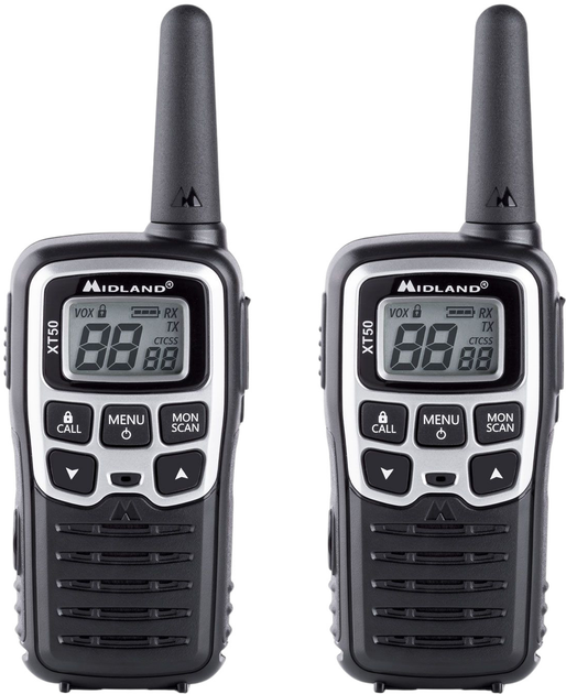 Ręczny radiotelefon Midland XT50 Twin Black (8011869197185) - obraz 1