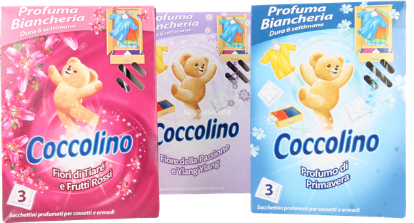 Ароматизатор для гардеробу в саше Coccolino Fiori di tiare e Frutti Rossi, 3 шт - Фото 5 Ароматизатор для гардеробу в саше Coccolino Fiori di tiare e Frutti Rossi, 3 шт - зображення 5