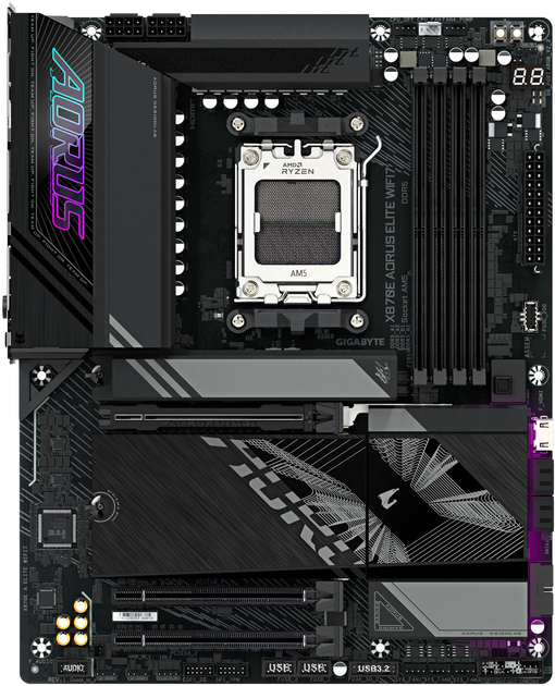 Płyta główna Gigabyte X870E AORUS ELITE (sAM5, AMD X870E, PCI-Ex16) - obraz 3