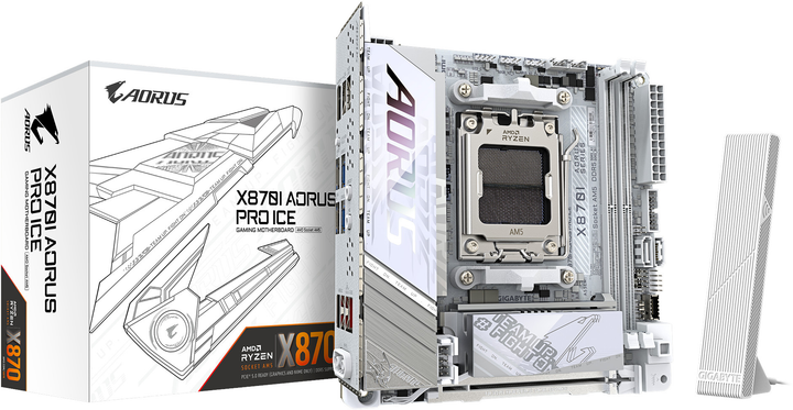 Płyta główna Gigabyte X870I AORUS PRO ICE (sAM5, AMD X870, PCI-Ex16) - obraz 1