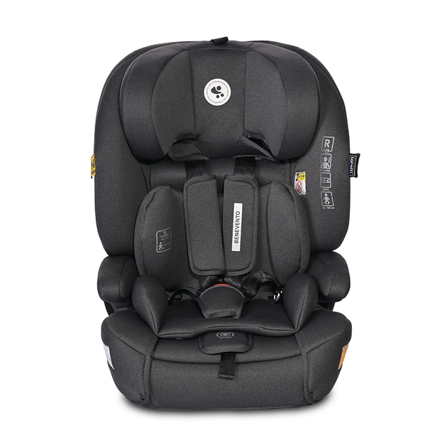 Автокресло качественное для ребенка Benevento Isofix от 15 месяцев до 12 лет (9-36 кг) Black Lorelli Черный - Фото 2 Автокресло качественное для ребенка Benevento Isofix от 15 месяцев до 12 лет (9-36 кг) Black Lorelli Черный - изображение 2