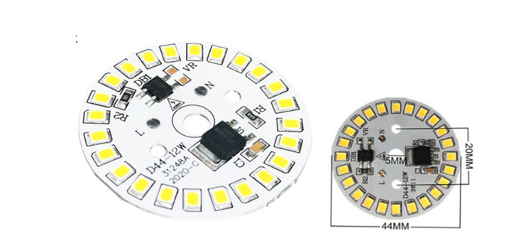 Светодиодный LED-модуль 12Вт, 44мм AC220В плата для ремонта ламп 12Вт, теплый белый - Фото 2 Светодиодный LED-модуль 12Вт, 44мм AC220В плата для ремонта ламп 12Вт, теплый белый - изображение 2