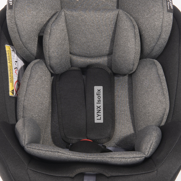 Безопасное детское автокресло-ребордер Lynx вращение на 360° Isofix 0-36 кг Black Graphite Lorelli Графитовый - Фото 6 Безопасное детское автокресло-ребордер Lynx вращение на 360° Isofix 0-36 кг Black Graphite Lorelli Графитовый - изображение 6