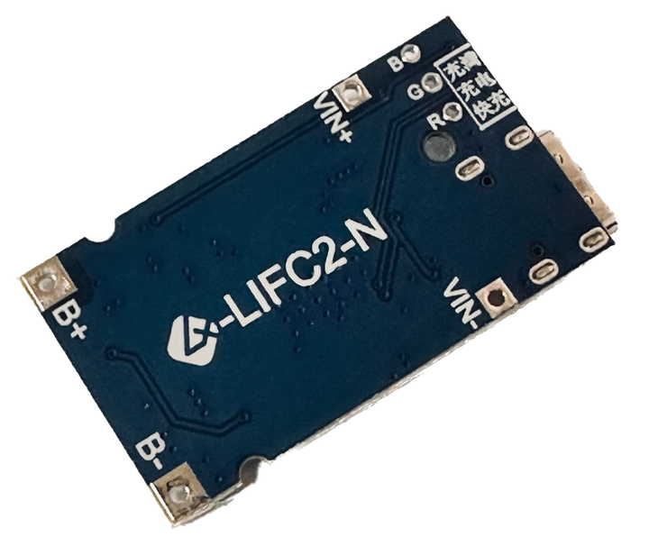 Модуль зарядки LX-LIFC2-N LiFePo4 3S/3.6В 10.8В type-C, поддержка быстрой зарядки BMS - изображение 2