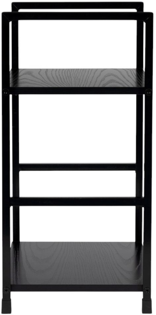 Regał ModernHome by Multistore drewniany 2 półki czarny (CWJ302448 BLACK) - obraz 3