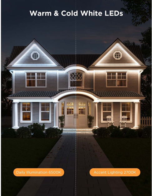 Inteligentna taśma LED Govee RGBICWW Outdoor Strip Light Pro 10 m (6974316999430) - obraz 3