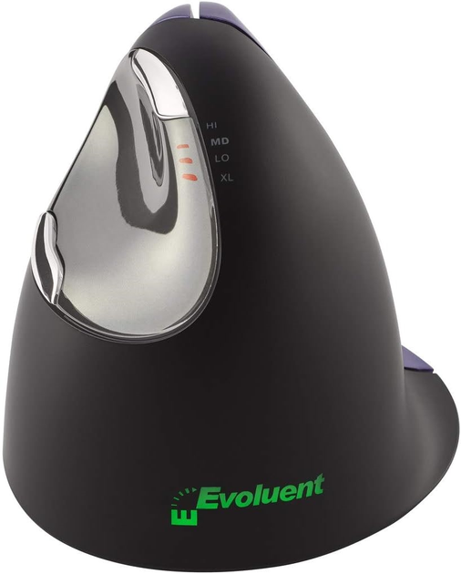 Mysz Evoluent VerticalMouse 4 Small USB Black/Purple (VM4S) - obraz 3