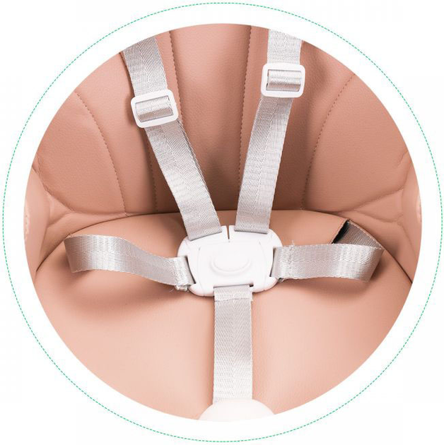 Krzesełko do karmienia EcoToys 2w1 różowy (5903089067269) - obraz 7