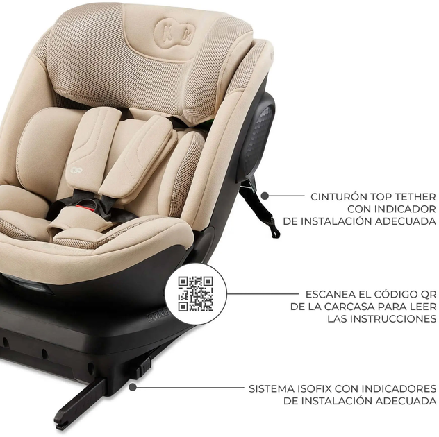 Автокресло Kinderkraft Xpedition 3 i-Size Beige (KCXPED03BEG0000) (00-00305299) - изображение 12