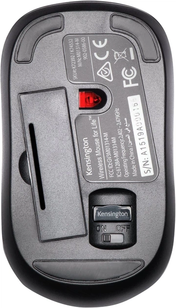 Mysz Kensington ValuMouse Wireless Black (K72392EU) - obraz 4