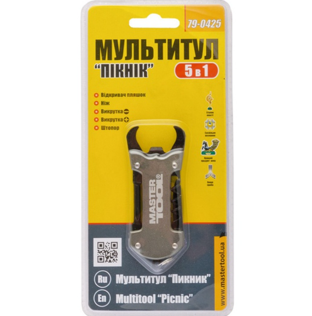 Мультитул Mastertool 5-в-1 пикник (79-0425) - изображение 2
