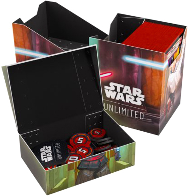 Pudełko na karty Gamegenic Star Wars: Unlimited Obi-Wan Kenobi & Darth Maul (4251715416723) - obraz 3