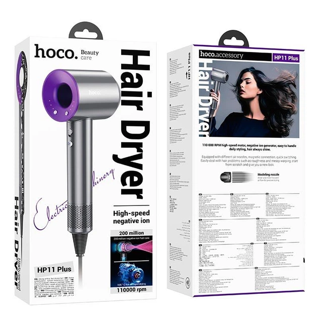 Фен HOCO High-speed negative ion hair dryer HP11 Plus | 1600W | 4958585 - зображення 9