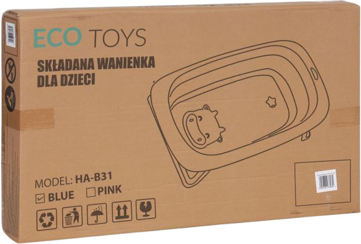Ванна для немовлят EcoToys біло-синя (5903769977000) - зображення 9