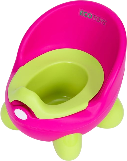 Nocnik dziecięcy EcoToys na nóżkach Różowo-zielony (5905817004492) - obraz 5