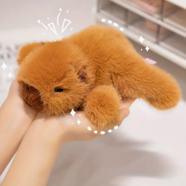М'яка іграшка Капібара Capybara 20 см плюшева (22862) - Фото 3 М'яка іграшка Капібара Capybara 20 см плюшева (22862) - зображення 3