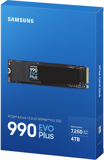 SSD диск Samsung 990 Evo Plus 4TB M.2 PCIe 4.0 x4/5.0 x2 NVMe 2.0 V-NAND TLC (MZ-V9S4T0BW) - зображення 6
