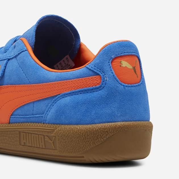 Sneakersy męskie skórzane Puma Palermo 39646325 42 (8UK) Niebieski/Pomarańczowy (4067979581141) - obraz 7