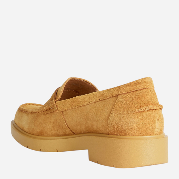 Loafersy damskie zamszowe Geox D25QRA00022-C2002 38 24.7 cm Musztardowe (8056206024779) - obraz 3