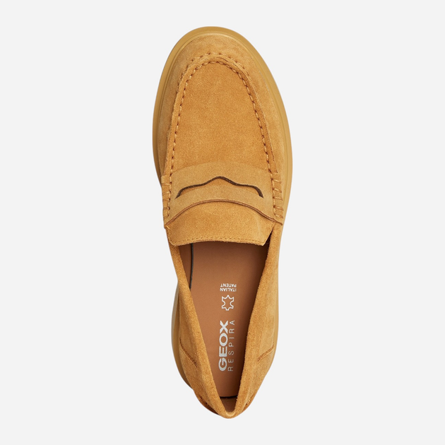 Loafersy damskie zamszowe Geox D25QRA00022-C2002 38 24.7 cm Musztardowe (8056206024779) - obraz 4