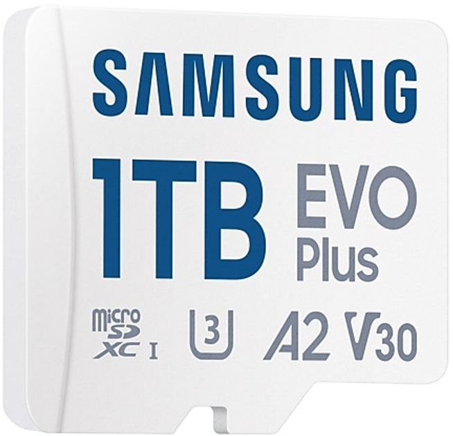 Karta pamięci Samsung Evo Plus microSDXC 1TB UHS-I U3 V30 A2 + adapter SD (MB-MC1T0SA/EU) - obraz 3