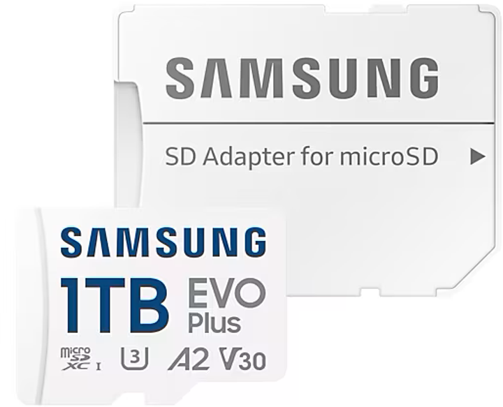 Karta pamięci Samsung Evo Plus microSDXC 1TB UHS-I U3 V30 A2 + adapter SD (MB-MC1T0SA/EU) - obraz 4