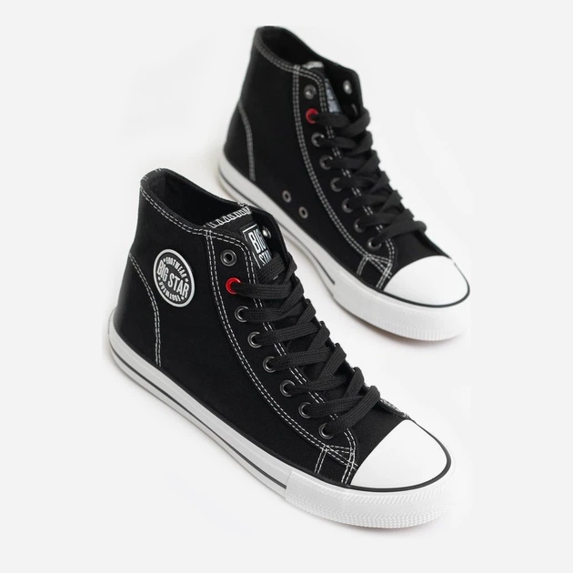 Чоловічі кеди високі Big Star JJ174603-906 47 Чорні (5900714487553) - зображення 3