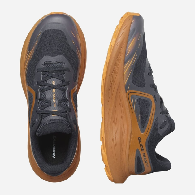 Чоловічі кросівки для бігу Salomon Glide Max Tr 471204 43.5 (9.5US) 27.5 см Коричневий/Темно-сірий (195751256186) - зображення 4