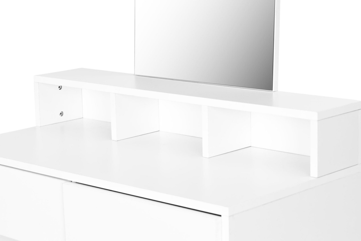 Туалетний столик ModernHome by Multistore з дзеркалом білий (PWJJDT0070) - зображення 5