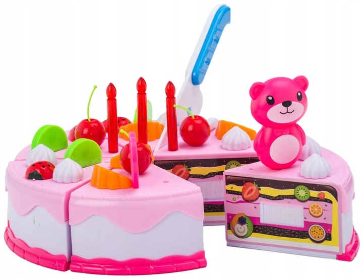 Іграшковий набір EcoToys Розрізання торта на день народження 80 елементів (HC324745 (WD-H58)) (5903089068471) - зображення 3
