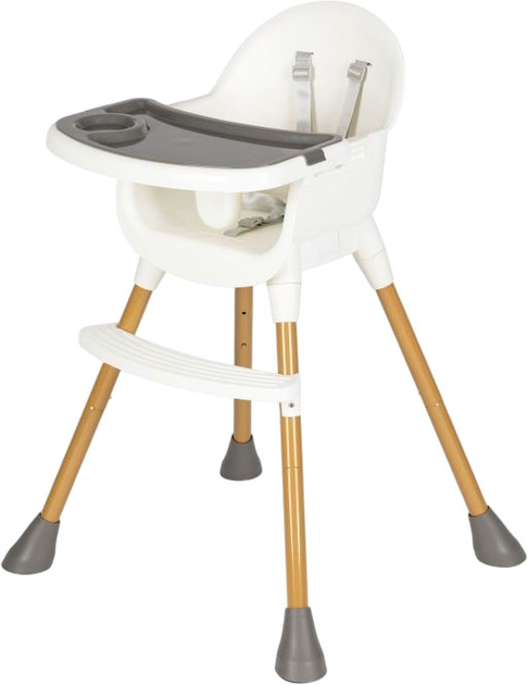 Krzesełko do karmienia EcoToys biały (5905817000739) - obraz 4