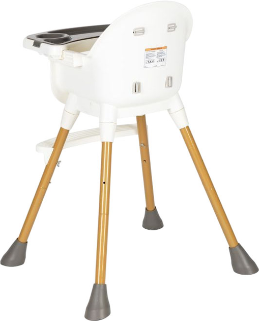 Krzesełko do karmienia EcoToys biały (5905817000739) - obraz 6