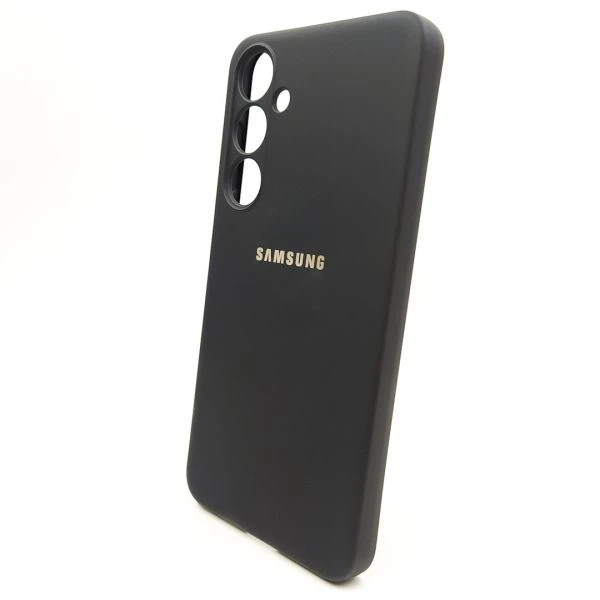 Чехол Silicone case для Samsung S24 FE 5G Black - изображение 2
