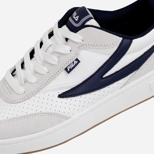 Чоловічі кеди низькі Fila Sevaro S FFM0252-13037 46 (12US) 30 см Білий/Синій (8719477822597) - зображення 6