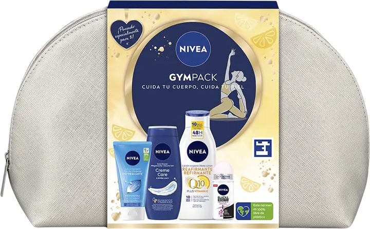 Zestaw Nivea Balsam do ciała 400 ml + Żel do mycia 150 ml + Żel pod prysznic 250 ml + Dezodorant 50 ml + Kosmetyczka (8412300050753) - obraz 1