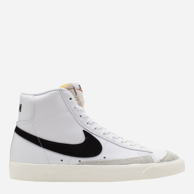 Sneakersy męskie skórzane Nike Blazer Mid '77 Vintage BQ6806-100 42.5 Białe (192499280268) - obraz 1