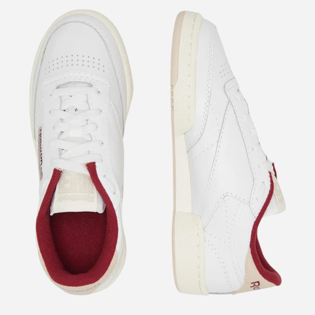 Sneakersy męskie skórzane Reebok Club C 85 100032972 45 Białe (4066756678197) - obraz 3
