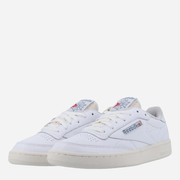 Sneakersy męskie skórzane Reebok Club C 85 Vintage 100007875 45 Białe (4065425117302) - obraz 2