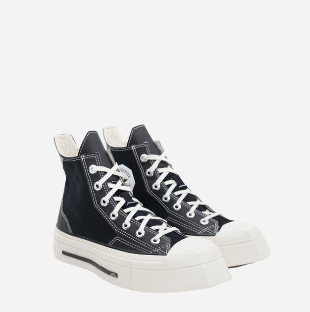 Trampki męskie za kostkę Converse Chuck 70 De Luxe Squared Hi A06435C 42 Czarne (194434653885) - obraz 2