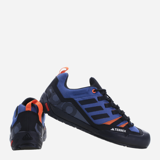 Чоловічі кросівки для туризму adidas Terrex Swift Solo 2 IE6903 42.5 Синій/Чорний (4066746372906) - зображення 4