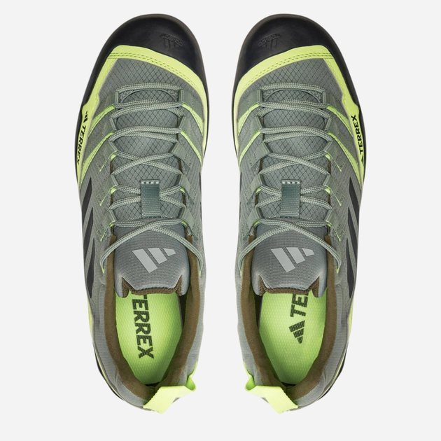 Чоловічі кросівки для туризму adidas Terrex Swift Solo 2 IE8052 42 Зелений/Чорний (4066763514358) - зображення 5