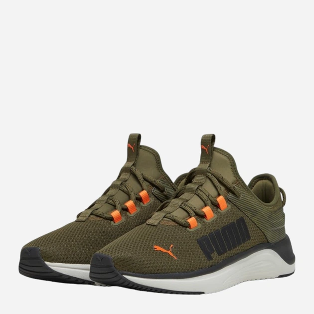 Buty do biegania męskie Puma Softride Astro Slip Hyperwave 378800-02 42 (8UK) Oliwkowe (4065454946690) - obraz 4